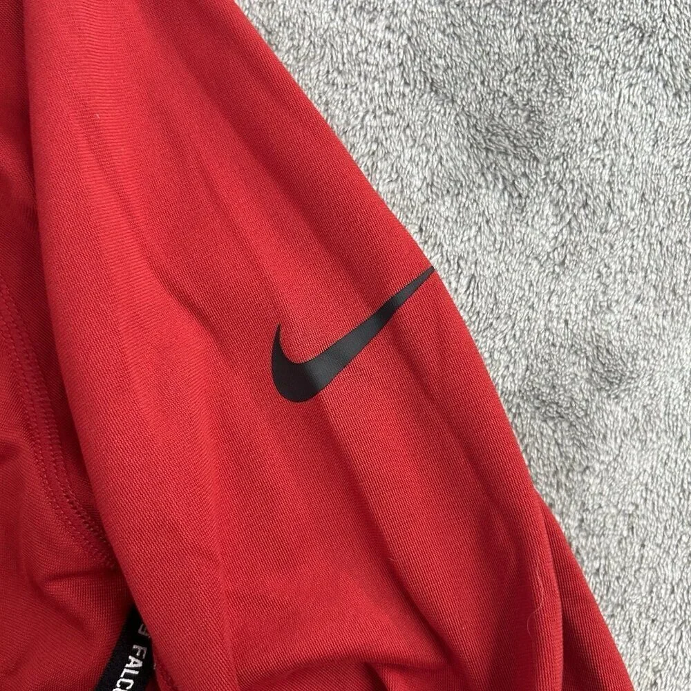 Nike Sweatshirt Womens Large Atlanta Falcons NFL 1/4 Zip Core Pullover Sweater